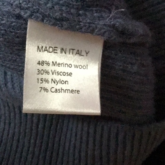 Men’s sweater Made in Italy Progetto Uomo Merino Wool Cashmere - Picture 4 of 8